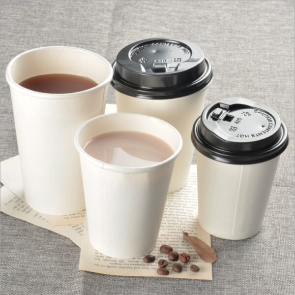 Paper Coffee Cup Disposable 8oz 10oz 12oz 16oz 22oz Double Wall Paper Cup With Lid - 图片 4