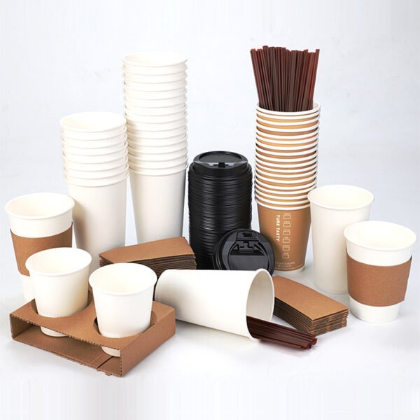 Paper Coffee Cup PLA Coated Paper Take Away Coffee Cups Biodegradable paper cup