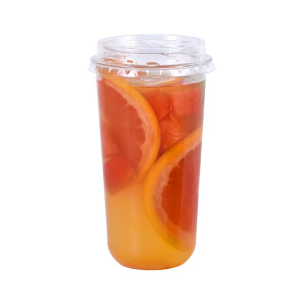 10 12 16 20 24 32oz Custom Printed Disposable Cups pp Pet Plastic Water Ice Coffee Wine Milkshake Cup with Lid Film - 图片 5