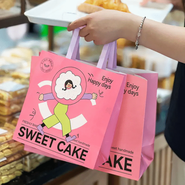 Customizable Logo Kraft Clothing Carry Shopping Paper Bag with Handle Mailing Bags Hand Length Handle - 图片 5