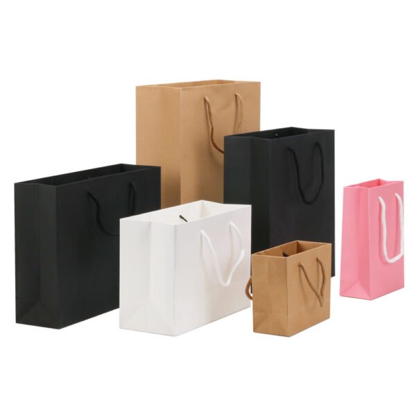 Ecolinsu Mini Brown Kraft Paper Bag - Small Lunch, Snack, Gift, Grocery, Merchandise, Party Bags - 图片 6