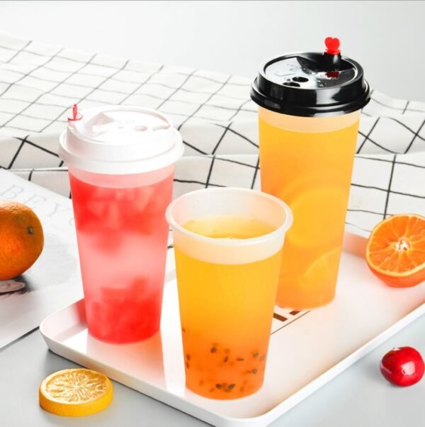 PLA Plastic Cup 12oz 16oz 20oz Eco Friendly Disposable Compostable Biodegradable Clear - 图片 5