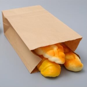 Ecolinsu Mini Brown Kraft Paper Bag - Small Lunch, Snack, Gift, Grocery, Merchandise, Party Bags